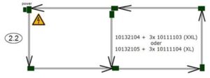 Pair of 8m by 8m corrals.